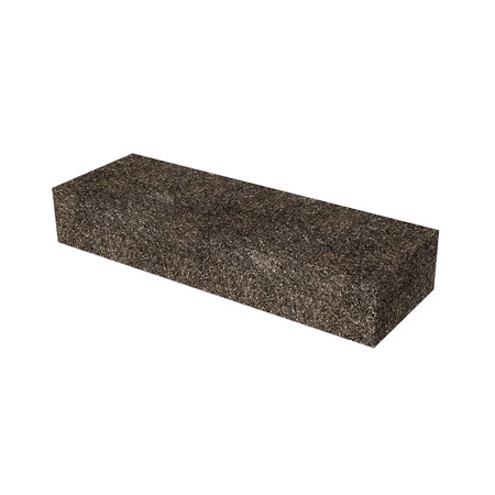 BON TOOL Rub Brick, Black Silicon Carbide, 46 Grit, 6" X 2" X 1" 14-295